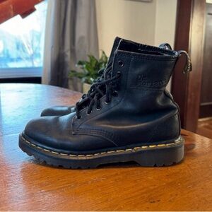 Dr. Martens Black Leather Boots